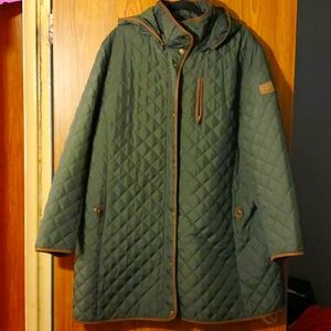 Ralph Lauren army green and piped trimming